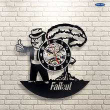 wall clock Fallout Vinyl Wall Clock Art Gift Room Modern Home Record Vintage Decoration 2024 - buy cheap