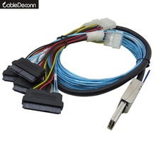 CableDeconn Mini SAS 4x Mini SAS26P SFF-8088 to 4 SFF 8482 SAS29P Power Cabe 3ft 1M 2M 6.6FT 2024 - buy cheap