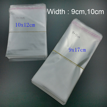 9cm to 10cm Width Clear Small Plastic Bags Jewelry Candy Cookie Packaging Bags Self Sealing Resealable Transparent Gift Bag 2024 - buy cheap