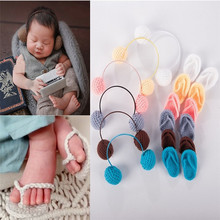 Реквизит для фотосъемки новорожденных, детские вязаные крючком туфли, Детские аксессуары 2024 - купить недорого