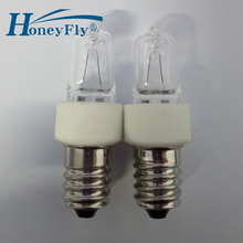 HoenyFly-lámpara halógena de halógena para refrigerador, Bombilla de halógena de ahorro de energía, 25W, JD, 2700-3000K, 130V/240V, blanco cálido, 10 Uds. 2024 - compra barato