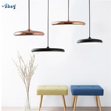 Danish Nordic Saucer Pendant Lights Modern Bedroom Dining Room Restaurant Bar Droplight Metal Lamps Hanging Decorative Fixtures 2024 - buy cheap