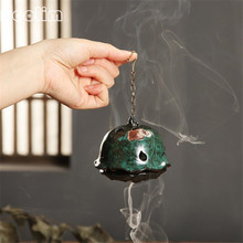 Retro Ceramic Coil Incense Burner Chinese Style Hanging Round Ball Aromatherapy Furnace Incense Holder Home Office Decoration 2024 - buy cheap