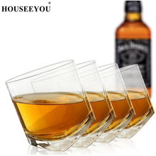 HOUSEEYOU Creative Shake Whisky Rocking Glass Tumbler Glass Wine Beer Mug Beer Glasses Cocktail Bar 10 oz Brandy Snifters Verre 2024 - buy cheap