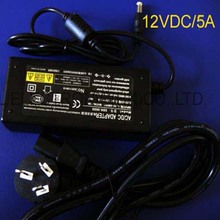 High quality AC100-240V to DC12V 5A 60W Converter Adapter Switching Power Supply Charger For LED Strips free shipping 1pcs/lot