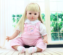 Bonecas infantis de silicone macio para recém-nascidos, presente de aniversário para crianças, bonecas de simulação para educação inicial, brinquedos para aprendizado inicial 2024 - compre barato