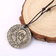 PS4 Uncharted 4 A Thief's End Metal Pendant Necklace Limited Collection Pirate Gold Coin Game Pendant Metal Keychain 2024 - buy cheap