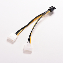 Адаптер для видеокарты Molex IDE PCI-E, 16 см, 8-контактный разъем PCI Express, разъем типа «папа», 4-контактный разъем LP4, адаптер для кабеля питания 2024 - купить недорого