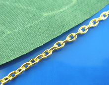 Doreen Box encantadoras cadenas de 1000cm, accesorios de color dorado, 3x2mm (B03382) 2024 - compra barato