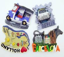 (6 pieces / lot)Travel souvenirs around the world  fridge magnet 2024 - buy cheap