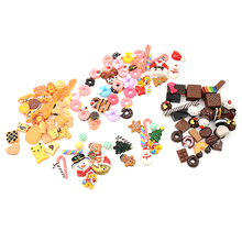 Mini casa de bonecas em miniatura para crianças, 30 peças, dos desenhos animados, 1:12, para comida, artesanato doméstico, decoração em miniatura, acessórios de boneca de sobremesa, brinquedos para crianças 2024 - compre barato