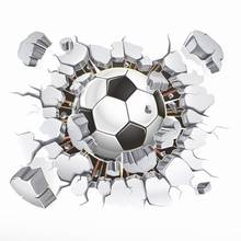 15x12 см DIY Съемные 3D футбольные мячи, настенные наклейки для кузова автомобиля 2024 - купить недорого