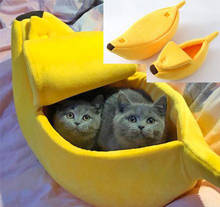 Домашние Животные Кошки диванчики для собак кровать в форме банана собака дом милый Питомник Гнездо теплая собака кошка спальные места дом популярный ^ 20 2024 - купить недорого