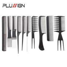 10Pcs Hair Comb Set Professional Hairbrush Hair Cutting Comb For Hairdresser 2019 New Hot Wig Brush Hair Cutting Razor Comb 2024 - buy cheap