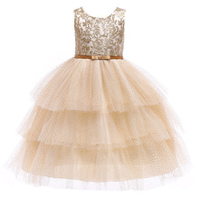 Vestido de fiesta de princesa para niña bebé, gran oferta, flor de encaje, dama de honor para boda, vestidos para fiesta de graduación, ropa para niños 2024 - compra barato