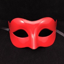 Atacado de 9 cores: máscaras de halloween pintadas bonitas bola de maquiagem máscara de meio rosto de raposa 2024 - compre barato