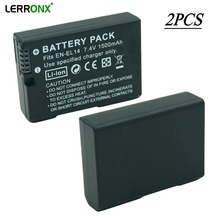 2PCS EN-EL14 EN-EL14A ENEL14 7.4V 1500mAh Li-ion Rechargeable Camera Battery for Nikon D3100 D3200 D5100 D5200 D5300 P7100 P7800 2024 - buy cheap