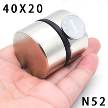 2pcs Neodymium Magnet  40x20 mm Super Strong Round Rare earth Powerful NdFeB Gallium metal magnetic speaker N35 40*20 Disc 2024 - buy cheap