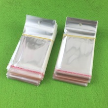 Frete grátis 300 sacos plásticos plásticos transparentes adesivos transparentes presente joias seladas 2024 - compre barato