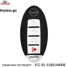 Keyless-go 3+1/4 Button Remote Key Fob FSK434 MHz PCF7953XTT Chip FCC ID: S180144006 2024 - buy cheap