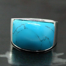 Envío Gratis @@@@@ 925 anillo de la joyería de la plata esterlina con piedra azul Sz 7/8/9/10 2024 - compra barato