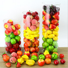 20Pcs/Set Lifelike Plastic Simulation Mini Fake Fruit New Arrival Decors Artificial Model Props House Party Decors 6 Types 2024 - buy cheap