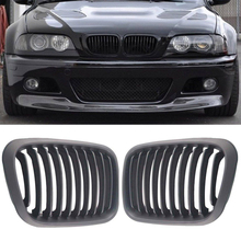 Car Racing Grille Matte Kidney Car Front Auto for BMW E46 4Door Grill 1998-2001 For Car Style 2024 - buy cheap