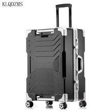 KLQDZMS-maleta de viaje de 20/24/28 pulgadas de alta calidad ABS + PC, maleta de aluminio, equipaje rodante de lujo, bolso giratorio, rueda 2024 - compra barato