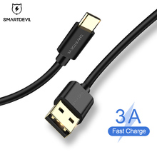 SmartDevil 3A Fast Charging Type C USB Data Charger Cord For Samsung Universal for Xiaomi 2024 - buy cheap