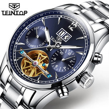Mens Watches TEINTOP Top Brand Luxury Automatic Mechanical Watch Men Full Steel Business Waterproof Sport Watch Relogio Masculin 2024 - buy cheap