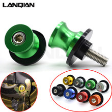 Universal motorcycle accessories CNC Swingarm Spools slider 6/8/10mm For Kawasaki ZX6R ZX7R ZX10R ZX9R ZX14R NINJA650R ER6N ER6F 2024 - buy cheap