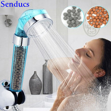 Senducs Bathroom Shower Head Anion SPA Bath Hand Shower Head Water Saving Rainfall Filter Hand Shower High Pressure Water Shower 2024 - buy cheap