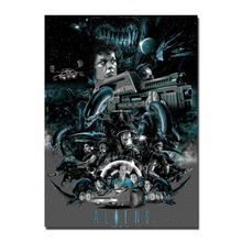 Aliens Hot Horror Classic Movie-Póster Artístico de seda, pegatina de pared, regalo de decoración 2024 - compra barato