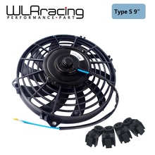 Wlr racing-9 Polegada universal 12 v 80 w magro reversível ventilador elétrico push pull com kit de montagem tipo s 9 "WLR-FAN9 2024 - compre barato