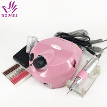 Pink Electric Acrylic Nail Manicure File Manicure Kit 220V Eu Plug Nail Tools for Nail Gel 2024 - buy cheap