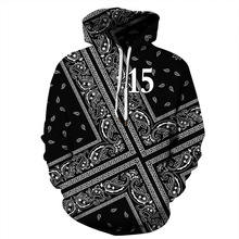 Black 3D Paisley Print Hoodie Sweatshirt Men Women 2021 Autumn Winter New Casual Hoodies Men Hip Hop Streetwear Hoody Tracksuit 2024 - buy cheap