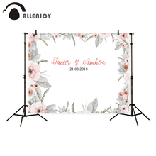 Allenjoy backgrounds for photography studio wedding custom watercolor flower backdrop photocall photobooth customize 2024 - buy cheap