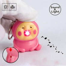 1 шт. ультра яркий светодиодный милый Kobito электронный брелок для ключей Фигурки игрушки со звуком брелок подарки для детей 2024 - купить недорого