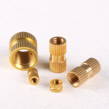 25PCS Brass Knurled Nuts Insert Embedded Nuts M4*5*6mm GB809 2024 - buy cheap