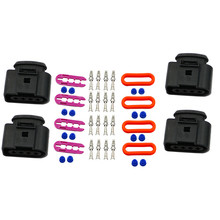 Conjunto de conector de bobina de ignição, kit de reparo com 4 plugues de ignição para audi a4 a6 a8 e vw passat jetta golf polo touran transporter sharan touareg 2024 - compre barato