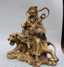 YM-estatua china de bronce, estatua de YuanBao, dinero, dragón Mammon, dios del tigre, Buda, 16 pulgadas, 306 2024 - compra barato