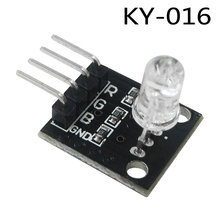 Kit inicial diy sensor led rgb 4 pinos embutido 3 cores ky016 2024 - compre barato