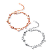 Pentagrama pulseira feminina simples sen pulseira dupla 2024 - compre barato