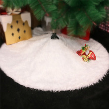 Белая плюшевая юбка с рождественской елкой Новогодние украшения для дома юбка с длинным мехом домашний Декор коврик под елку Navidad Noel снеговик 2024 - купить недорого