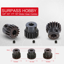 SURPASS HOBBY 32P 16T 17T 18T Pinion Motor Gear for 1/8 RC Car Monster Truck 2024 - buy cheap