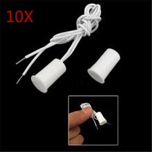 10 Pair Wired Door Window Sensor Recessed Magnetic Contacts Security Reed Switch Alarm For Home Security Alarm White Hot Sale 2024 - buy cheap