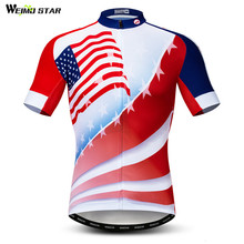 Weimostar USA Team Cycling Jersey Shirt Men Summer Sport Bicycle Cycling Clothing Maillot Ciclismo Quick Dry Pro mtb Bike Jersey 2024 - buy cheap