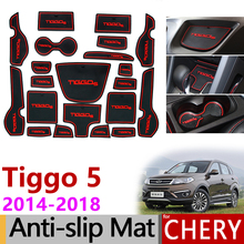 Anti-Slip Gate Slot Mat Rubber Cup Coaster for Chery Tiggo 5 2014 2015 2016 2017 2018 Grand Tiggo5 Accessories Car Stickers 2024 - buy cheap