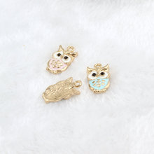 Hot Sale New 20pcs DIY fashion charms gifts enamel owl alloy pendant making bracelet necklace clothing jewelry Accessories 2024 - buy cheap
