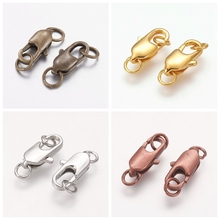 200pcs 18x6mm Brass Metal Lobster Claw Clasps Necklace Bracelet DIY Jewelry Findings Cadmium Free Lead Free 5 colors hole: 3mm 2024 - buy cheap